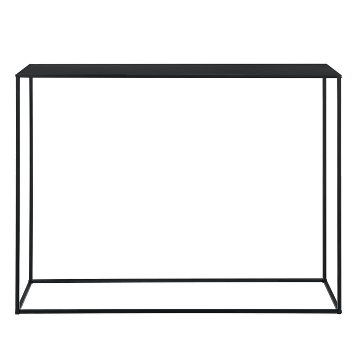 Tavolo a Consolle in Metallo 92x115x32 cm Tavolo da Appoggio - Nero [en.casa]