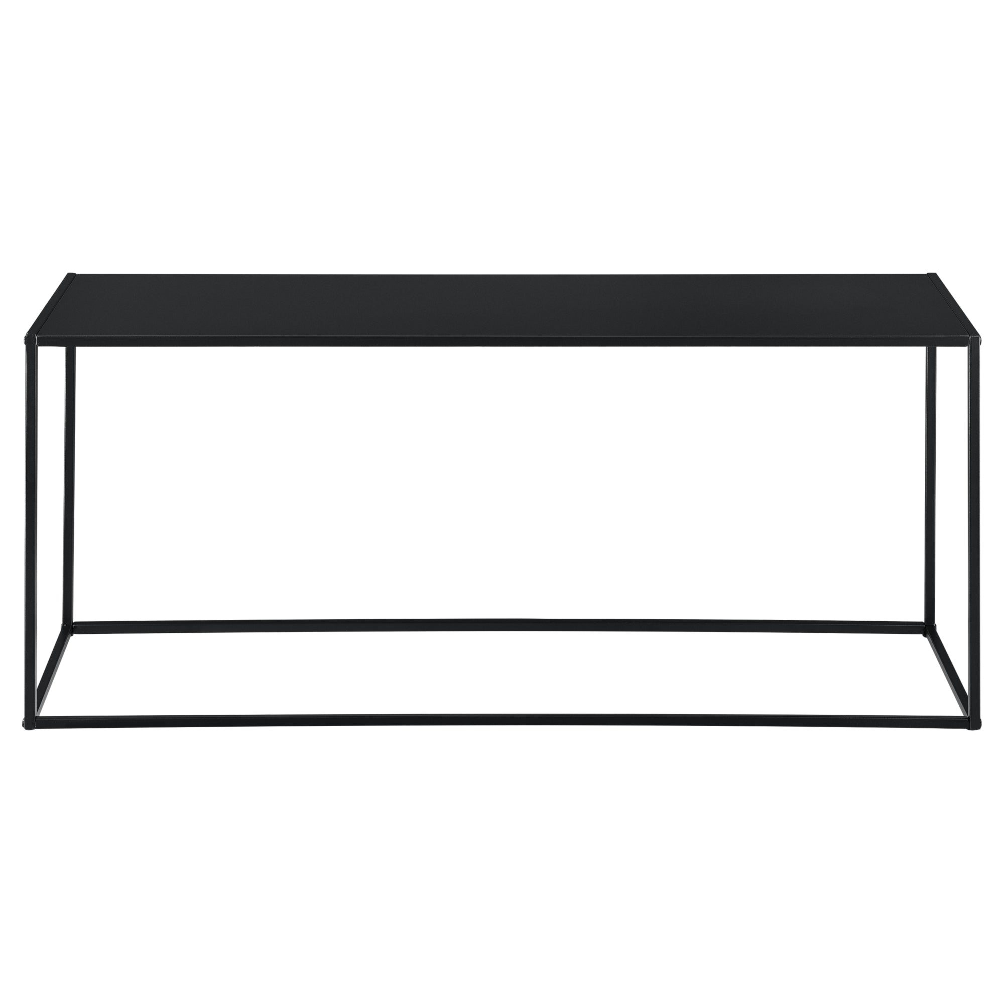 Tavolo a Consolle in Metallo 50x115x32 cm Tavolo da Appoggio - Nero [en.casa]