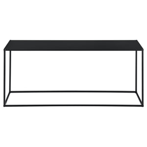 Tavolo a Consolle in Metallo 50x115x32 cm Tavolo da Appoggio - Nero [en.casa]