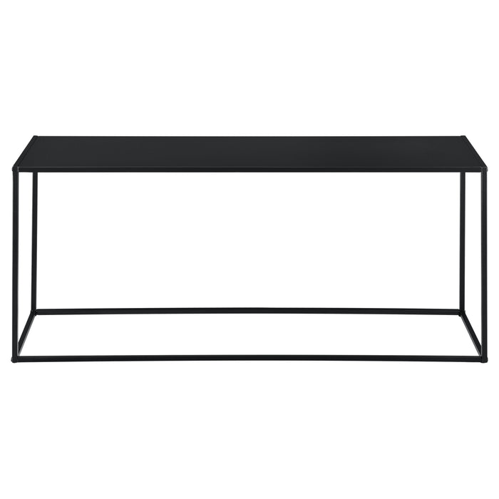 Tavolo a Consolle in Metallo 50x115x32 cm Tavolo da Appoggio - Nero [en.casa]