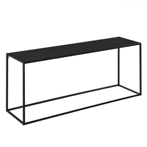 Tavolo a Consolle in Metallo 50x115x32 cm Tavolo da Appoggio - Nero [en.casa]