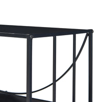 Tavolo a Consolle Baarn 65,5 x 70 x 32 cm Metallo Nero [en.casa]