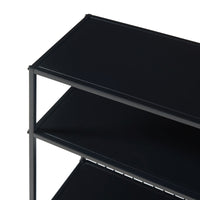 Tavolo a Consolle Beesel 65,5 x 60 x 20 cm Metallo Nero [en.casa]