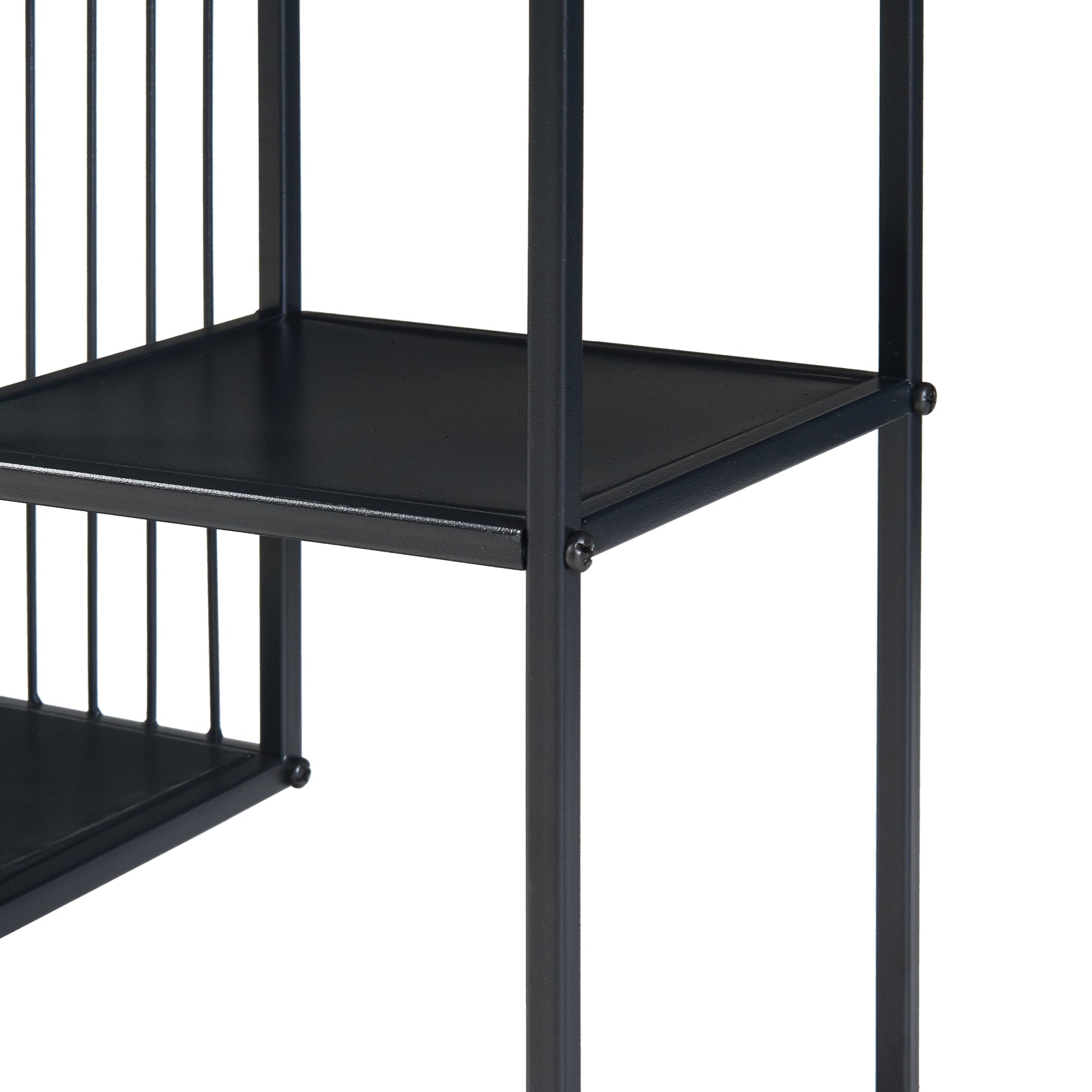 Tavolo a Consolle Beesel 65,5 x 60 x 20 cm Metallo Nero [en.casa]