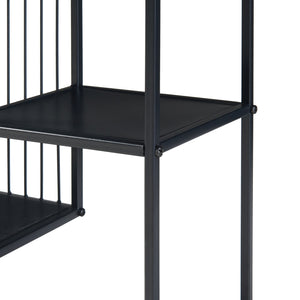 Tavolo a Consolle Beesel 65,5 x 60 x 20 cm Metallo Nero [en.casa]