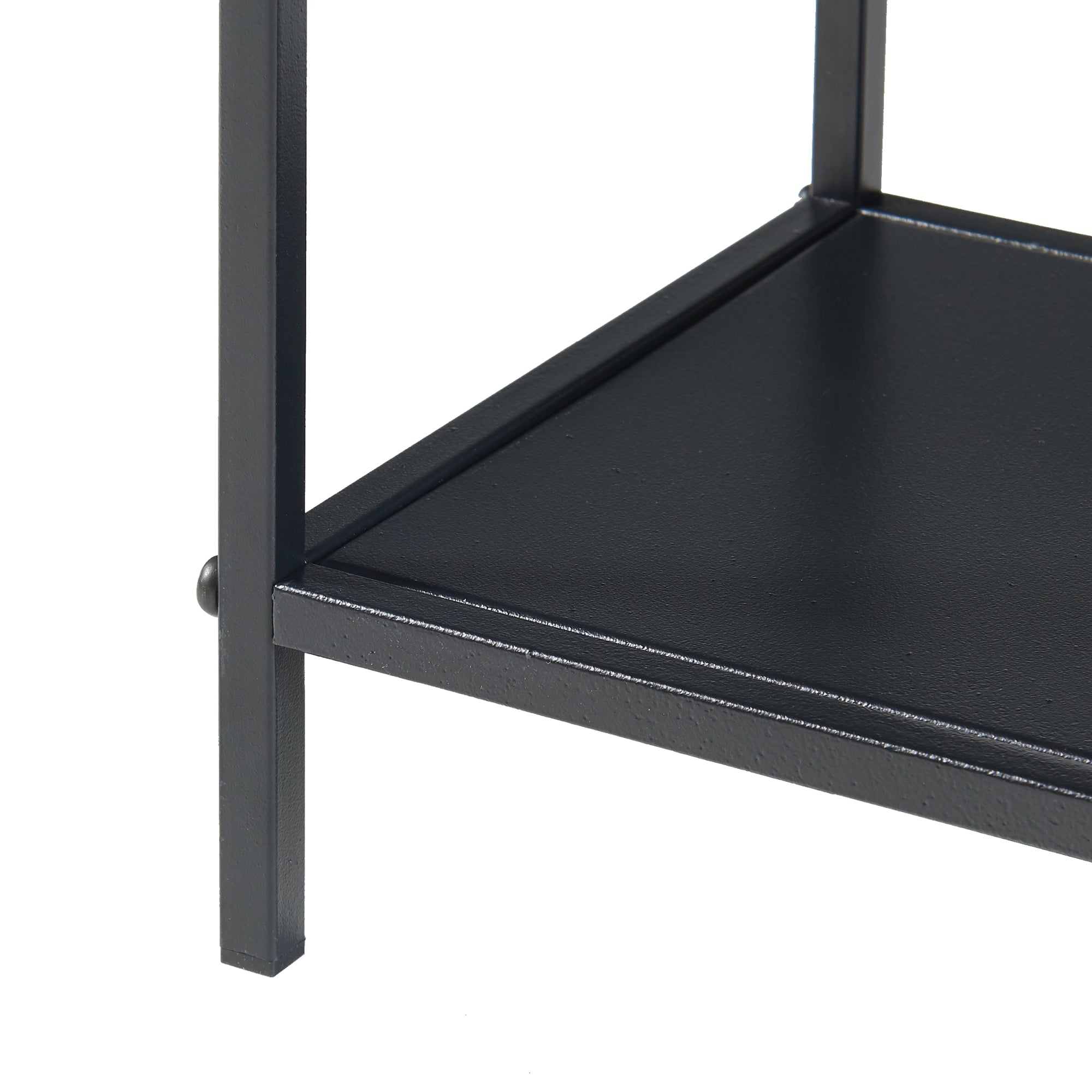 Tavolo a Consolle Beesel 65,5 x 60 x 20 cm Metallo Nero [en.casa]