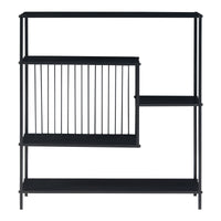Tavolo a Consolle Beesel 65,5 x 60 x 20 cm Metallo Nero [en.casa]