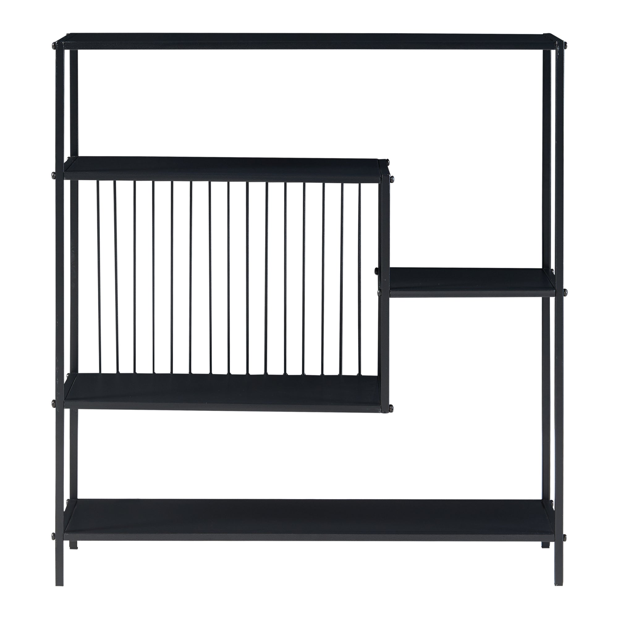 Tavolo a Consolle Beesel 65,5 x 60 x 20 cm Metallo Nero [en.casa]