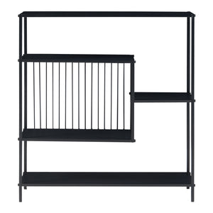Tavolo a Consolle Beesel 65,5 x 60 x 20 cm Metallo Nero [en.casa]