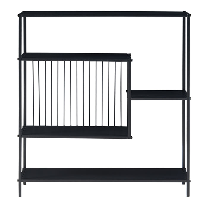 Tavolo a Consolle Beesel 65,5 x 60 x 20 cm Metallo Nero [en.casa]