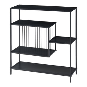 Tavolo a Consolle Beesel 65,5 x 60 x 20 cm Metallo Nero [en.casa]