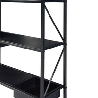 Scaffale Portapiante Berkelland a 3 Livelli - Metallo Nero [en.casa]