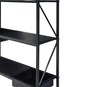 Scaffale Portapiante Berkelland a 3 Livelli - Metallo Nero [en.casa]