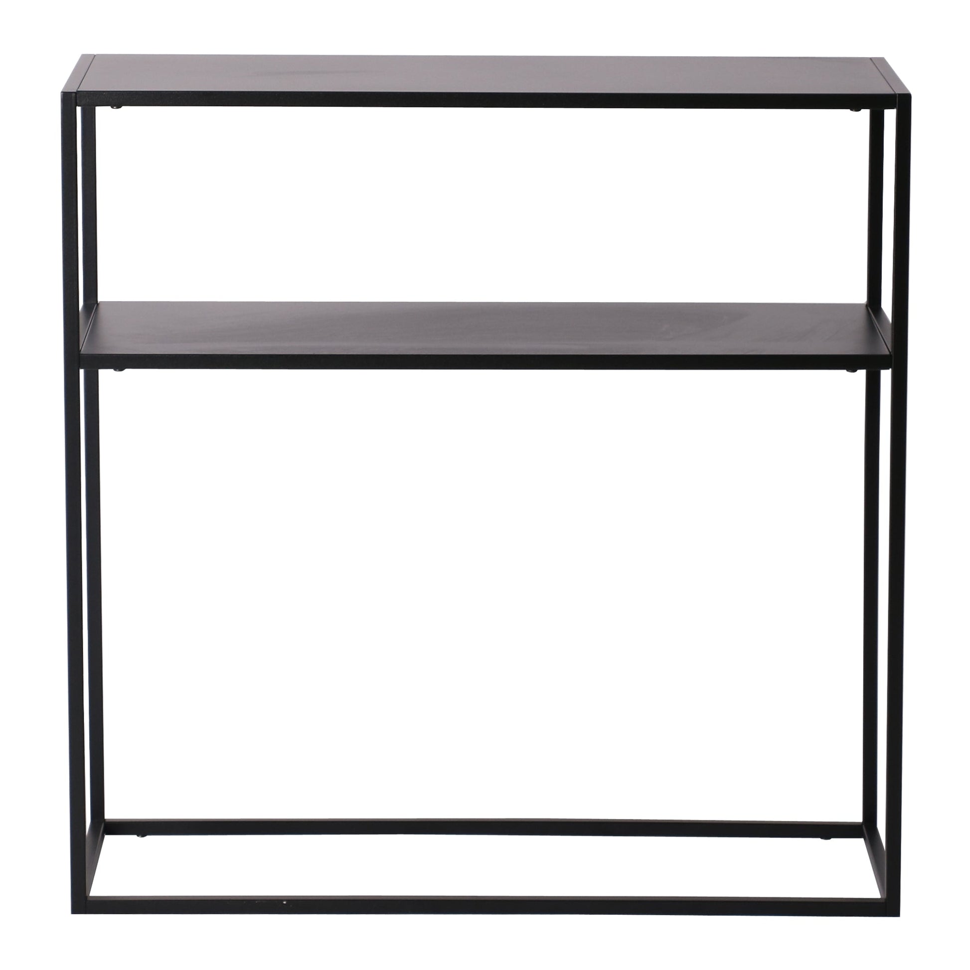 Consolle in metallo 80 x 80 x 30 cm nero 03_0008579