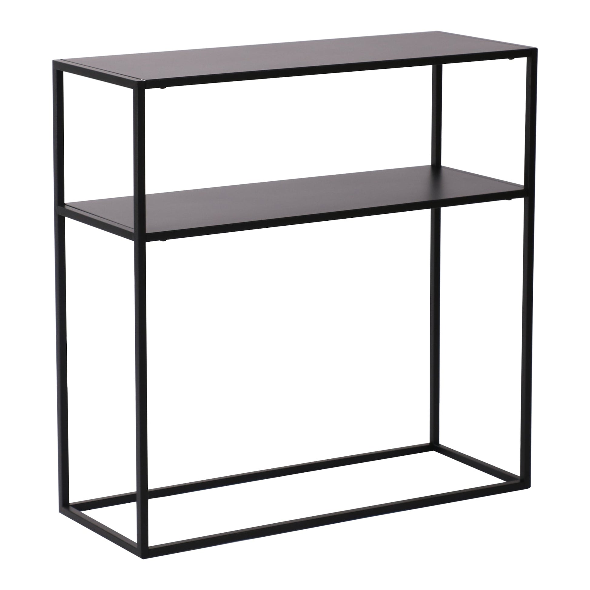 Consolle in metallo 80 x 80 x 30 cm nero 03_0008579