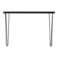 Consolle da Muro Kokemäki con Gambe a Forcina Nero 82 x 120 x 18 cm [en.casa]