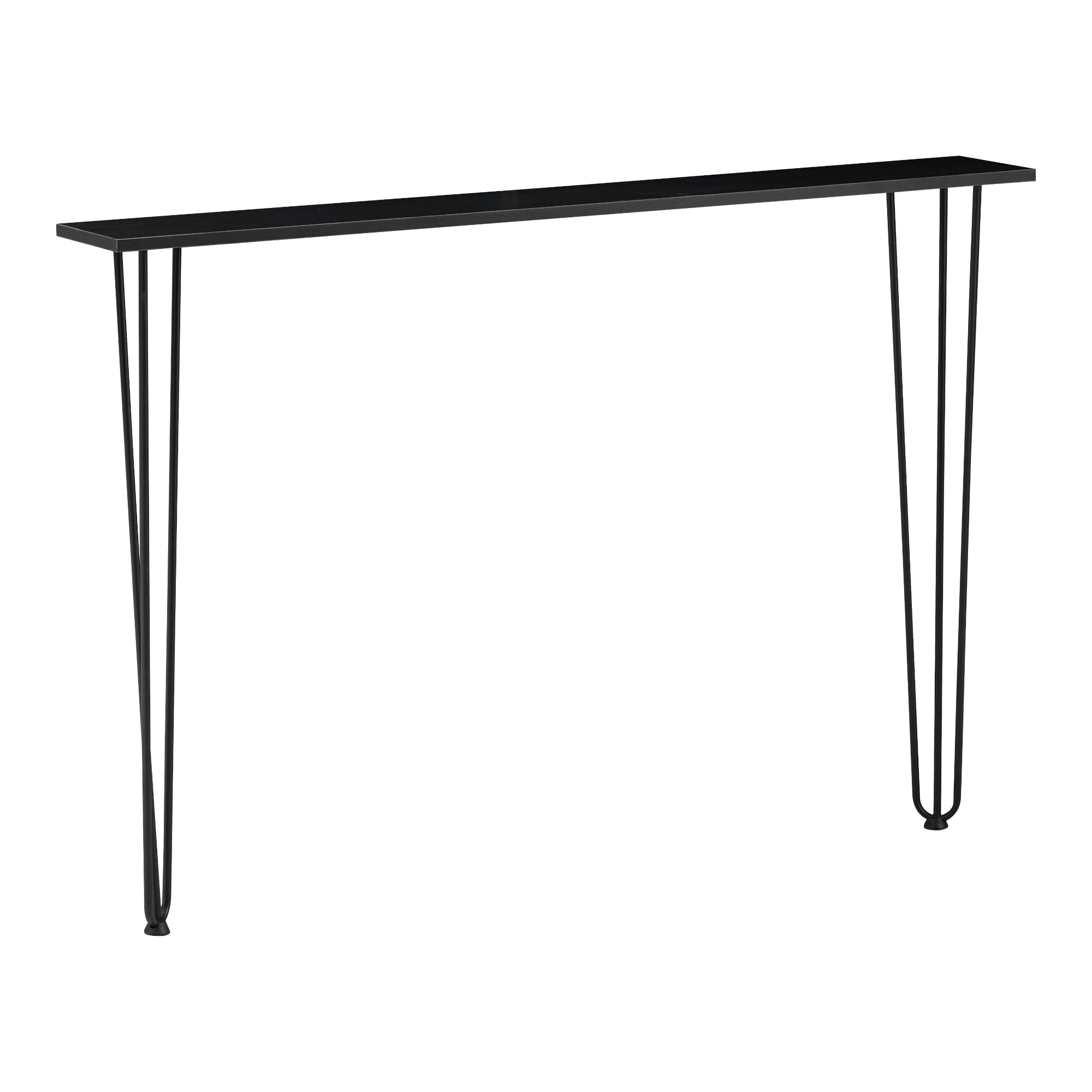 Consolle da Muro Kokemäki con Gambe a Forcina Nero 82 x 120 x 18 cm [en.casa]