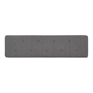 Testiera Letto Tokke Testata Imbottita da Parete 140x52 cm Grigio [en.casa]