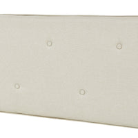 Testiera Letto Tokke Testata Imbottita da Parete 140x52 cm Beige [en.casa]