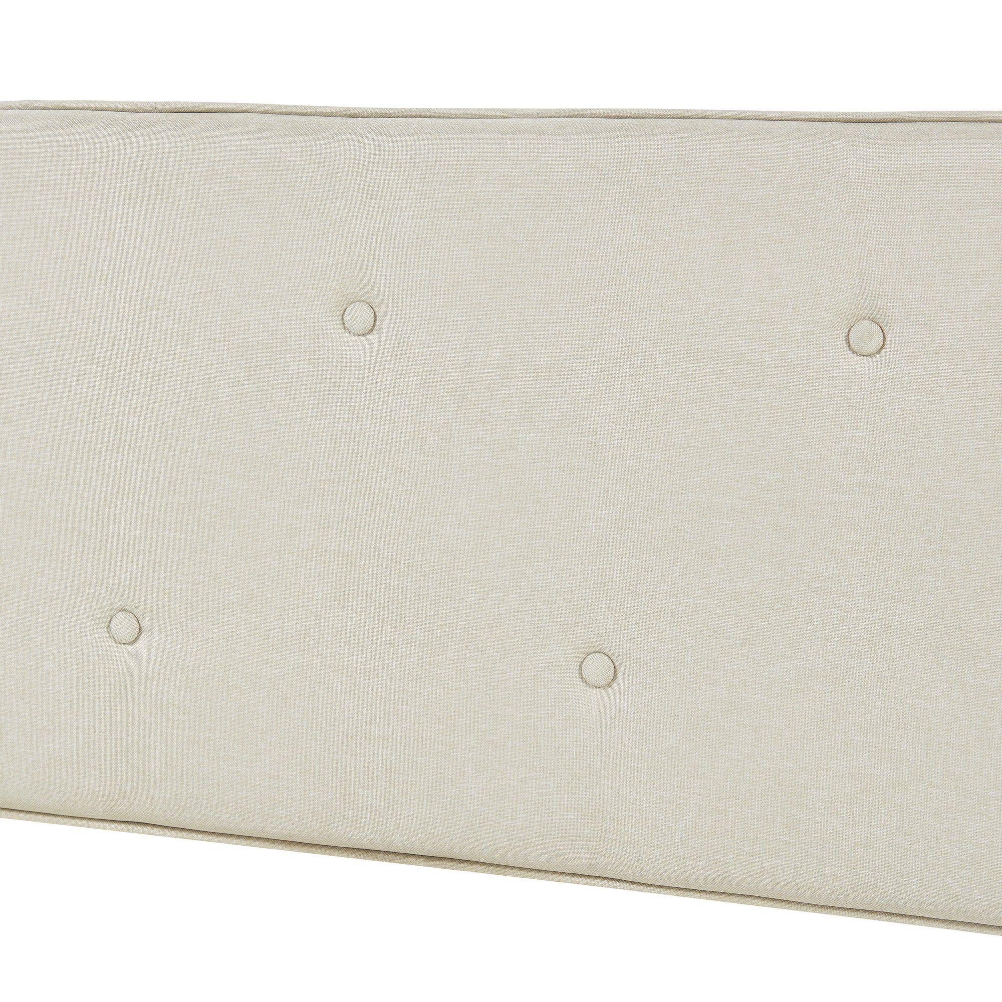 Testiera Letto Tokke Testata Imbottita da Parete 140x52 cm Beige [en.casa]