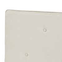 Testiera Letto Tokke Testata Imbottita da Parete 140x52 cm Beige [en.casa]