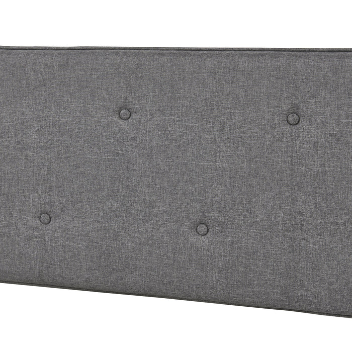 Testiera Letto Tokke Testata Imbottita da Parete 160x52 cm Grigio [en.casa]