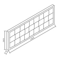 Testiera Imbottita Tervo da Parete per Letto Francese 140 x 50 cm - Grigio [en.casa]