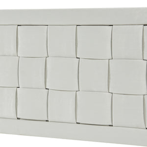 Testiera Imbottita Tervo da Parete per Letto Francese 140 x 50 cm - Grigio [en.casa]