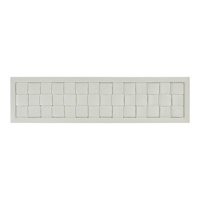 Testiera Imbottita Tervo da Parete per Letto Matrimoniale 160 x 50 cm - Grigio [en.casa]