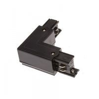 Kosoom Connettore Alimentazione Curva 90 Gradi ad L Sinistro per Binario Elettrificato Trifase Nero AL01DN TRA001