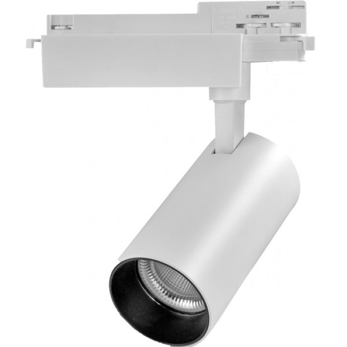 Kosoom Faretti a Binario 40w 36 Gradi Luce Calda Colore Bianco Flusso 4500Lumen T0116B