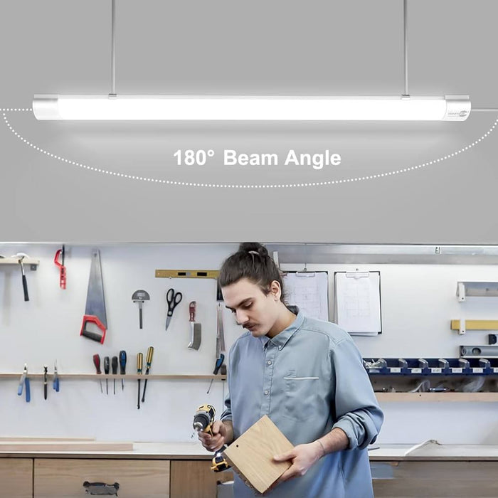 Optonica 6704 plafoniera led 150cm 55w 4500k ip65 impermeabile interno /esterno