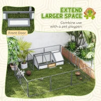 Box per Tartarughe da Esterno, Design Senza Fondo, Facile da Aprire, Bianco