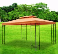 Tetto Sostitutivo per Gazebo 3x4m, Color Terra
