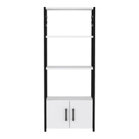 Scaffale da Cucina Arhuni a 3 Piani Armadio e Ganci 139 x 56 x 30 cm - Bianco/Nero [en.casa]