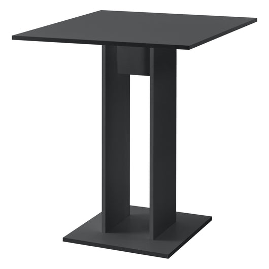 Tavolo Quadrato Lindesnes da Cucina Pranzo Bar 65 x 65 x 78 cm - Grigio Scuro Opaco [en.casa]
