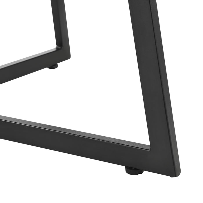 Tavolo da Pranzo Vaggeryd con Piano Tondo Ø80 - Color Legno Scuro [en.casa]