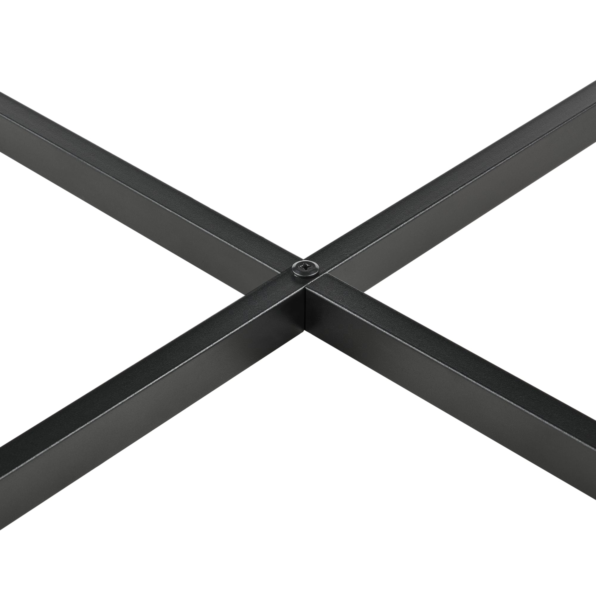 Tavolo da Pranzo Vaggeryd con Piano Tondo Ø80 - Nero [en.casa]