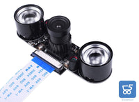 Kuman 5MP SC15 Per Raspberry Pi 4 3 Modulo B B+A+RPi, Fotocamera Visione Notturna A Infrarossi Modulo 1080p