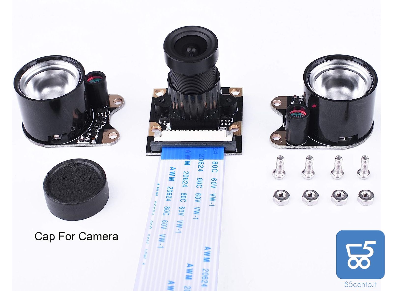 Kuman 5MP SC15 Per Raspberry Pi 4 3 Modulo B B+A+RPi, Fotocamera Visione Notturna A Infrarossi Modulo 1080p