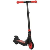 Monopattino Elettrico Pieghevole per Bambini 6+ Anni ad Altezza Regolabile, 71x36.5x75-80 cm, Nero e Rosso