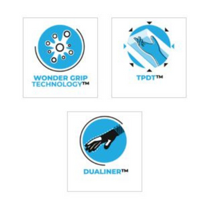 Guanti da lavoro flex universali modello wg-500r colore rosso *** misura extralarge - xl, confezione 1