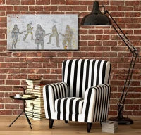 Dipinto Su Tela Rock Cm 120X3X60