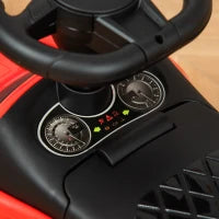 Macchinina per Bambini Cavalcabile con Volante, Fari e Musiche, Età 18-36 Mesi, Rosso