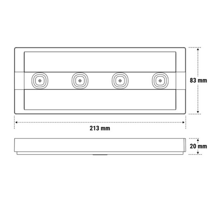Beghelli up lampada di emergenza led parete colore bianco 1 watt 3h ip42
