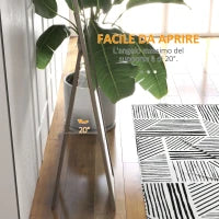 Specchio Verticale da Parete o da Terra con Cornice in MDF, 37x40x155 cm, Grigio e Trasparente