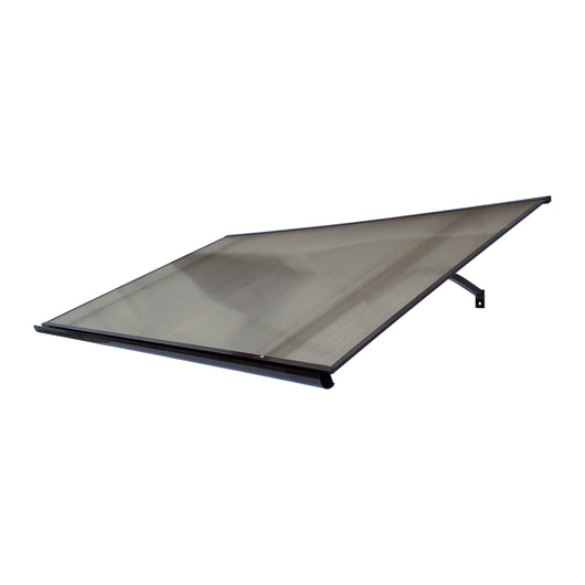 Tettoia con telaio in alluminio STARKEDACH Straight T-160 8017 con rivestimento in policarbonato