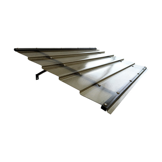 Tettoia con telaio in alluminio STARKEDACH DIAMONDS Straight T-150 7016 con rivestimento monolitico in policarbonato