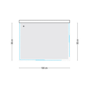 Ogomondo box cabina doccia corner 3 lati cristallo temprato trasparente 80x100x80