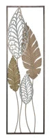 Pannello In Ferro E Legno Foglie -B- Cm 30.5X2.5X99.5